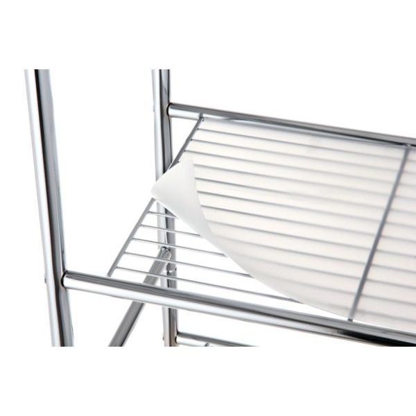Over the Toilet Storage, 3-Shelf Bathroom Space Saver, Mainstays, Chrome