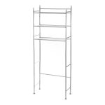Over the Toilet Storage, 3-Shelf Bathroom Space Saver, Mainstays, Chrome