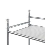 Over the Toilet Storage, 3-Shelf Bathroom Space Saver, Mainstays, Chrome