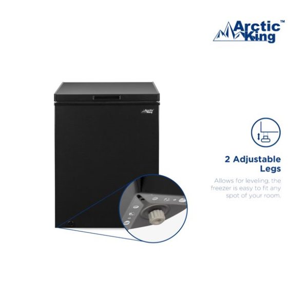 Arctic King 5 Cu ft Chest Freezer, Black