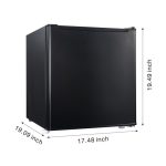 SLM 1.7 Cu ft Single Door Mini Fridge, Black
