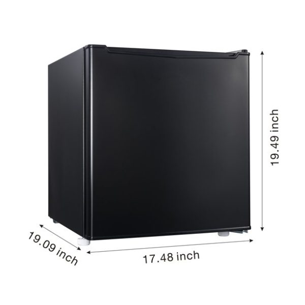 SLM 1.7 Cu ft Single Door Mini Fridge, Black