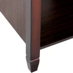 Alden Design 41" Lift Top Coffee Table with 3 Storage Compartments, Espresso