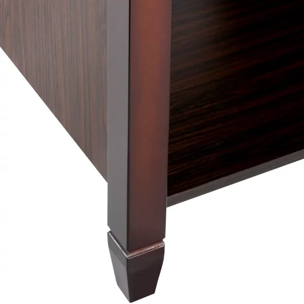 Alden Design 41" Lift Top Coffee Table with 3 Storage Compartments, Espresso