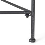 Alexander Outdoor Iron Coffee Table, Black