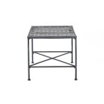 Alexander Outdoor Iron Coffee Table, Black