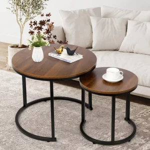 Amzdeal Modern Nesting Coffee Tables Image 2