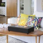 Arttoreal Upgrades Tabletop Rectangle Fire Pits,Portable Smokeless Bio Ethanol Fireplace with Realistic Burning, Awesome Gifts
