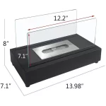 Arttoreal Upgrades Tabletop Rectangle Fire Pits,Portable Smokeless Bio Ethanol Fireplace with Realistic Burning, Awesome Gifts