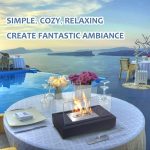 Arttoreal Upgrades Tabletop Rectangle Fire Pits,Portable Smokeless Bio Ethanol Fireplace with Realistic Burning, Awesome Gifts