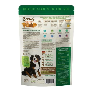 BERNIE’S PERFECT POOP 4 IN ONE DIGESTION FORMULA FOR DOGS – FIBER, PREBIOTICS, PROBIOTICS & DIGESTIVE ENZYMES HELP PREVENT GAS, DIARRHEA, CONSTIPATION, BAD BREATH, UPSET STOMACH AND STOP POOP EATING(1)
