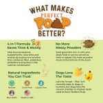 BERNIE'S PERFECT POOP 4 IN ONE DIGESTION FORMULA FOR DOGS - FIBER, PREBIOTICS, PROBIOTICS & DIGESTIVE ENZYMES HELP PREVENT GAS, DIARRHEA, CONSTIPATION, BAD BREATH, UPSET STOMACH AND STOP POOP EATING