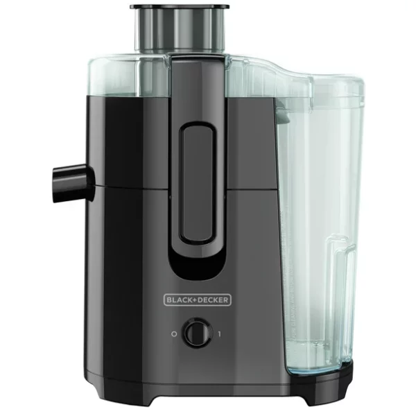 BLACK+DECKER Fruit and Vegetable Juice Extractor with Space Saving Design, Black, JE2400BD
