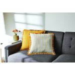 Better Homes & Gardens Decorative Throw Pillow, Reversible Stripe, Yellow, 20''x20''