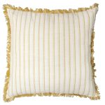Better Homes & Gardens Decorative Throw Pillow, Reversible Stripe, Yellow, 20''x20''