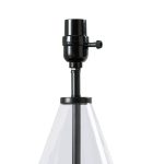 Better Homes & Gardens Glass with Black Base Table Lamp, 18" H