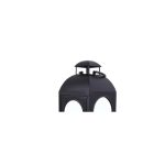 Better Homes & Gardens Metal Candle Holder Lantern, Black, Large