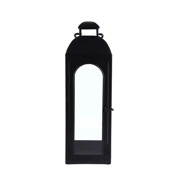 Better Homes & Gardens Metal Candle Holder Lantern, Black, Large