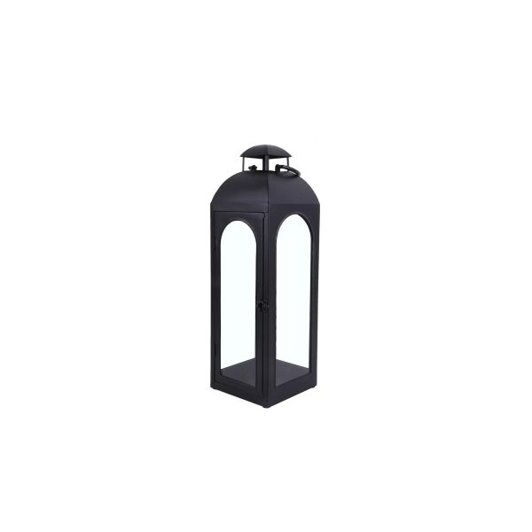 Better Homes & Gardens Metal Candle Holder Lantern, Black, Large