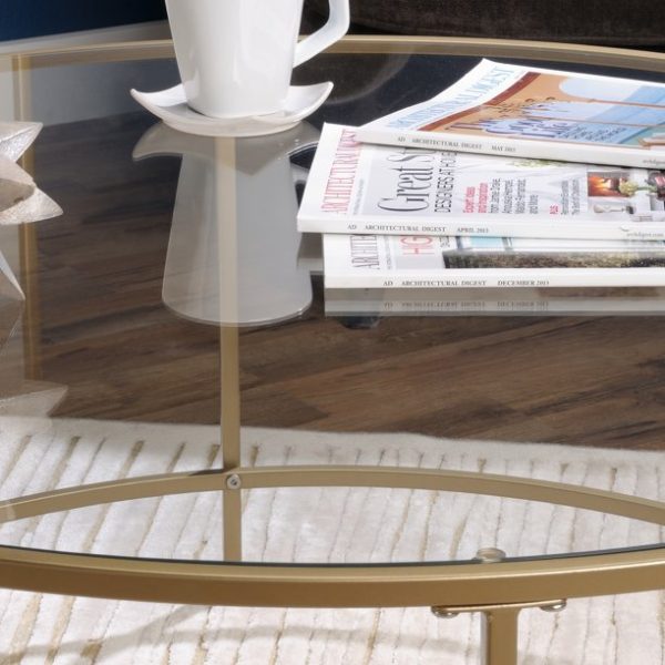 Better Homes & Gardens Nola Coffee Table, Gold Finish