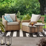 Better Homes & Gardens River Oaks 2 Piece Swivel Glider with Patio Cover