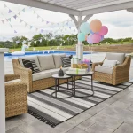 Better Homes & Gardens River Oaks 2 Piece Swivel Glider with Patio Cover