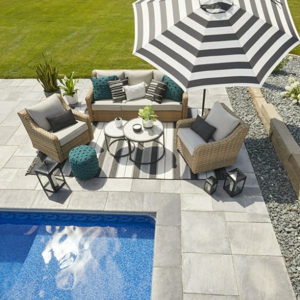 Better Homes & Gardens River Oaks 2 Piece Swivel Glider with Patio Cover