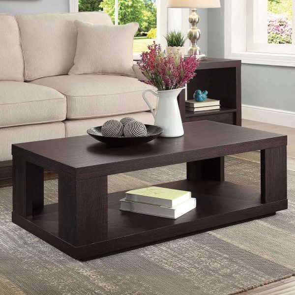 Better Homes & Gardens Steele Coffee Table with Lower Shelf, Espresso