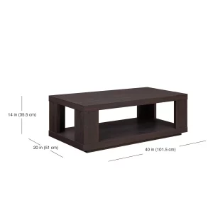 Better Homes & Gardens Steele Coffee Table with Lower Shelf, Espresso(1)