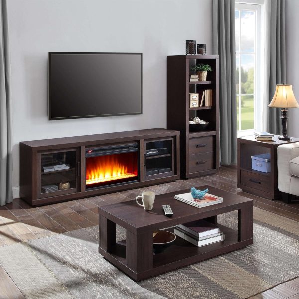 Better Homes & Gardens Steele Coffee Table with Lower Shelf, Espresso