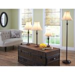 Better Homes & Gardens Traditional 4-Piece Table and Floor Lamp Set, Bronze