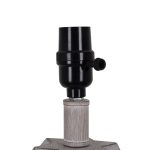 Better Homes & Gardens White Wash Faceted Faux Wood Table Lamp, 15.75"H LED Bulb Included