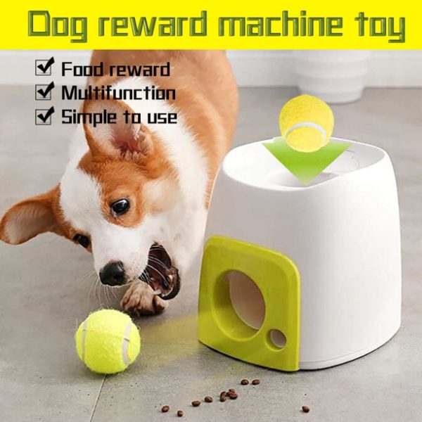 Big Holiday Savings! Dog Slow Feeder Toy Tennis Ball Thrower Food Rewarded Machine Training Pet Toy Great Gifts for Less on Clearance