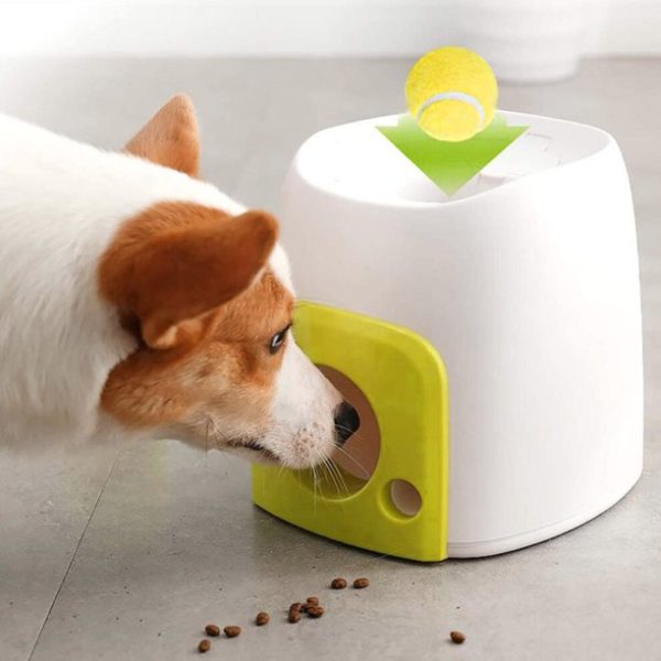 Big Holiday Savings! Dog Slow Feeder Toy Tennis Ball Thrower Food Rewarded Machine Training Pet Toy Great Gifts for Less on Clearance