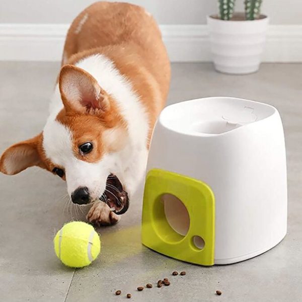Big Holiday Savings! Dog Slow Feeder Toy Tennis Ball Thrower Food Rewarded Machine Training Pet Toy Great Gifts for Less on Clearance