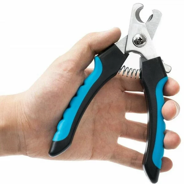 Blue Dog Nail Clippers and Trimmer With Safety Guard, Avoid Over-Cutting Toenail Razor Sharp Blades, Small Medium Large Breeds