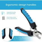 Blue Dog Nail Clippers and Trimmer With Safety Guard, Avoid Over-Cutting Toenail Razor Sharp Blades, Small Medium Large Breeds