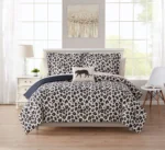 Mainstays 8 Piece Cheetah Print Bed in a Bag Comforter Set with Sheets, Queen