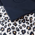 Mainstays 8 Piece Cheetah Print Bed in a Bag Comforter Set with Sheets, Queen