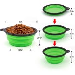 Collapsible Dog Bowl, Foldable Expandable Cup Dish for Pet Cat Food Water Feeding Portable Travel Bowl