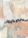 Blush Navy II Pink Contemporary Abstract Art Print Wall Art by Jennifer Goldberger Sold by Art.Com