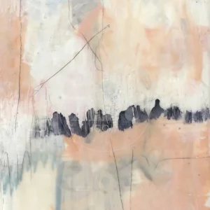 Blush Navy II Pink Contemporary Abstract Art Print Wall Art by Jennifer Goldberger Sold by Art.Com