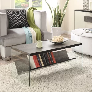 Convenience Concepts Soho Coffee Table, Weathered Grey