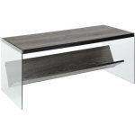 Convenience Concepts Soho Coffee Table, Weathered Grey