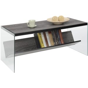 Convenience Concepts Soho Coffee Table, Weathered Grey img 4