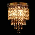 UL Listed 3-Light Crystal Chandelier Ceiling Fixture Pendant