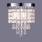 UL Listed 3-Light Crystal Chandelier Ceiling Fixture Pendant