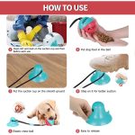 Dog Chew Suction Cup Tug of War Toy Multifunction Interactive Pet Aggressive Chewers Rope Puzzle Toothbrush Molar Bite Squeaky Toys Ball with Teeth Cleaning for Small Large Dogs