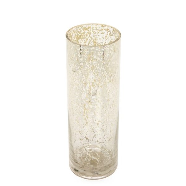 Elegant Expressions by Hosley 11.75" H Glam Mercury Glass Gold Vase, 1 Each