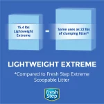 Fresh Step Lightweight Extreme Scented Litter with Febreze, Clumping Cat Litter, 15.4 lb
